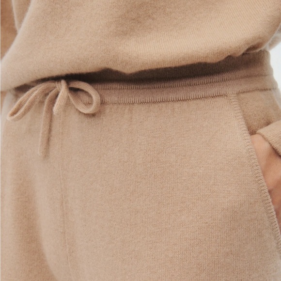 Naadam The Essential Cashmere Sweatpants size XXS in Camel NWT - Picture 4 of 10